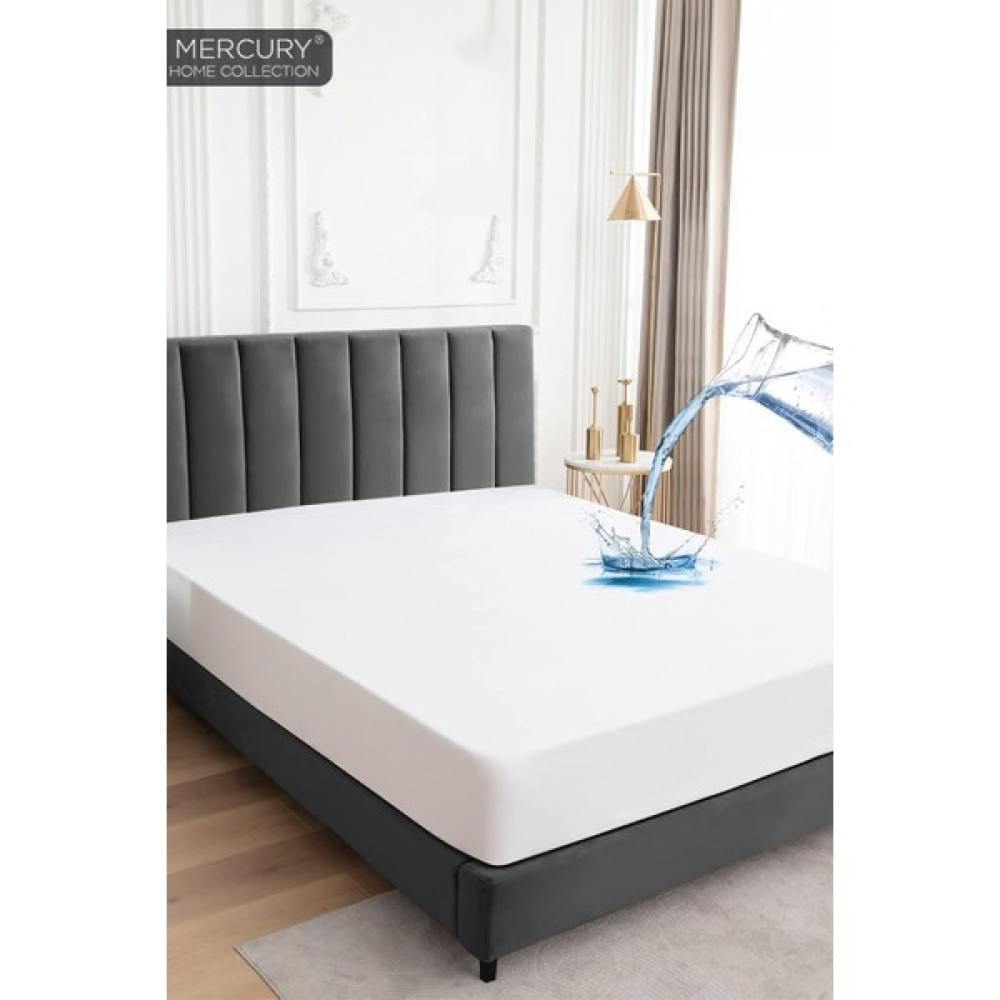 Mercury Micro Fitted Sıvı Geçirmez Yatak Koruyucu | Full Kenar Su Geçirmez Alez | Tek Kişilik Çift Kişilik - 60 x 120 cm - Beyaz Alez / Yatak Koruyucu Fiyatı