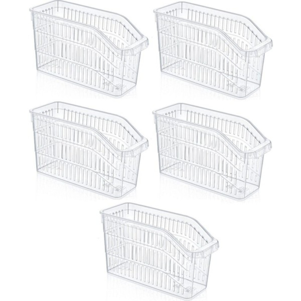 Merdem Buzdolabı Sepeti Dolap Içi Düzenleyici Sepet Organizer Şeffaf 5 Adet 30X17X16 No :2 Nalburiye & Hırdavat Fiyatı