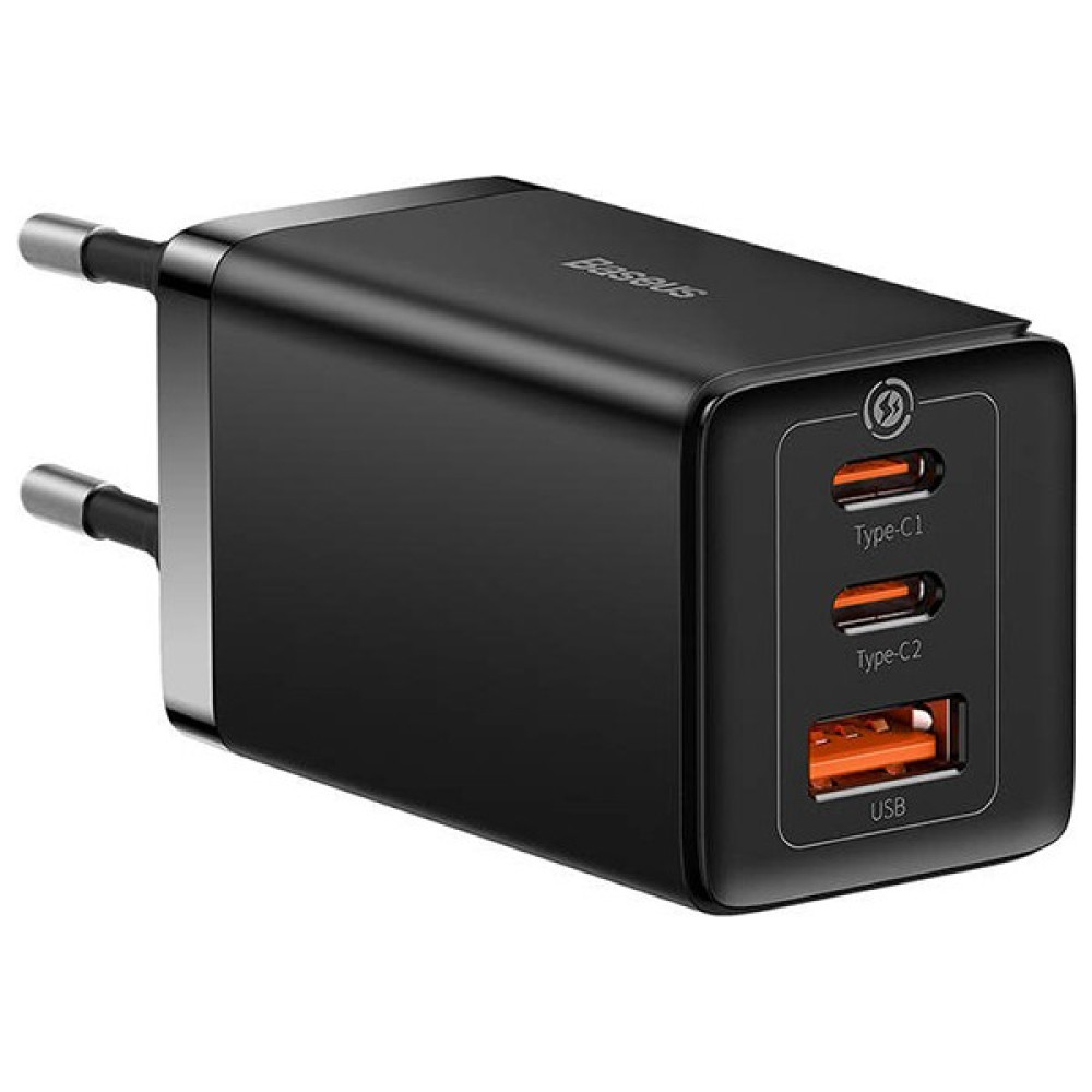 Mergetech Baseus Gan5 Pro 65W Pd Fast Charger 2xtype-C+1usb Ultra Hızlı Şarj ALETI+100W Hızlı Şarj Kablo - Siyah Cep Telefonu Şarj Cihazı Fiyatı