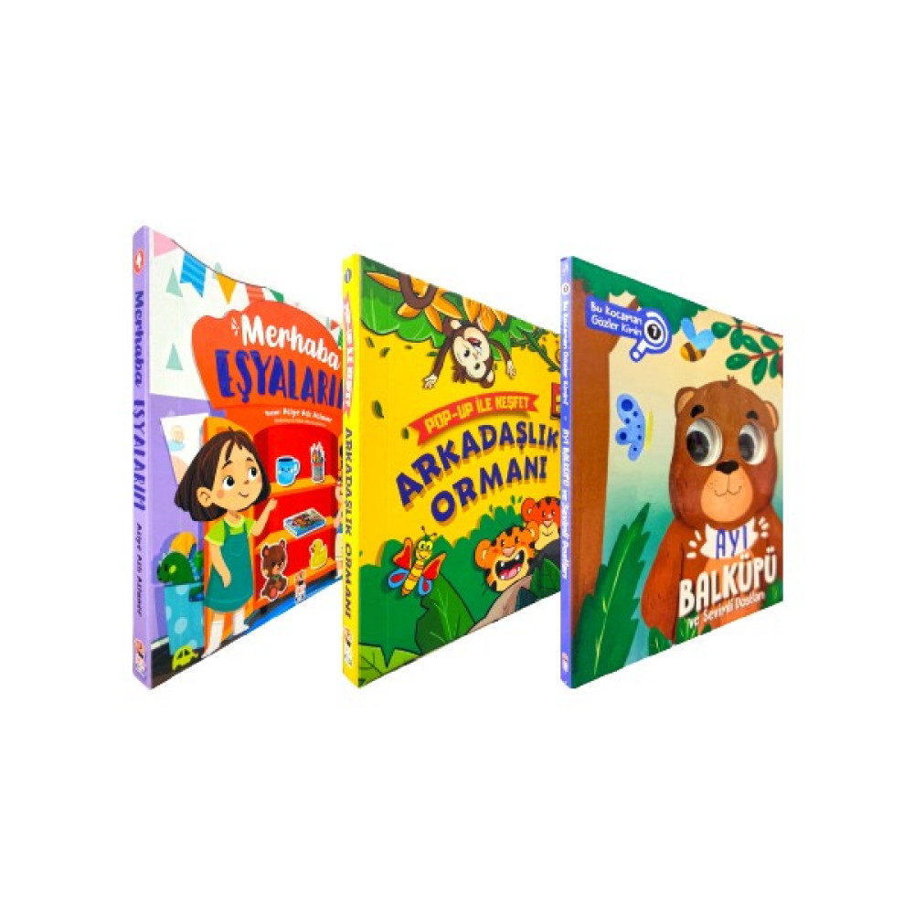Merhaba Eşyalarım - Arkadaşlık Ormanı - Ayı Balküpü - 3 Kitap Set Okul Öncesi Eğitici & Öğretici Kitaplar Fiyatı