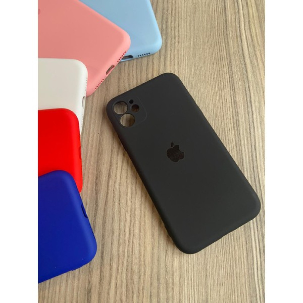 Meri Case Apple iPhone 11 Uyumlu Kamera Korumalı Logolu Içi Kadife Lansman Kılıf Arka Kapak - Siyah Cep Telefonu Kılıfı Fiyatı