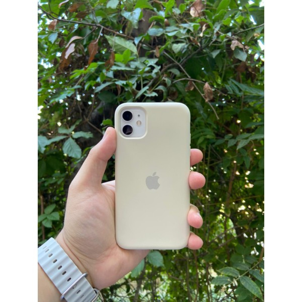 Meri Case Apple iPhone 11 Uyumlu Logolu Içi Kadife Lansman Kılıf Arka Kapak - Bej Cep Telefonu Kılıfı Fiyatı