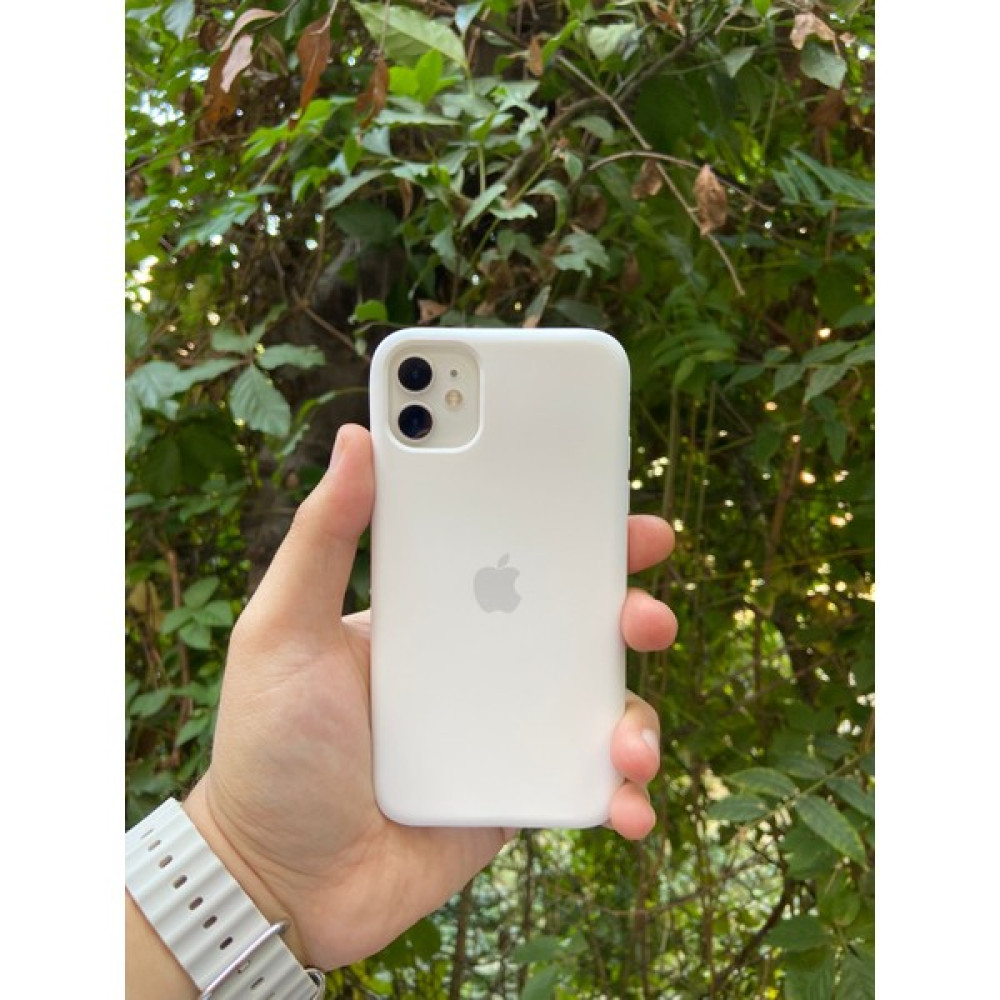 Meri Case Apple iPhone 11 Uyumlu Logolu Içi Kadife Lansman Kılıf Arka Kapak - Beyaz Cep Telefonu Kılıfı Fiyatı