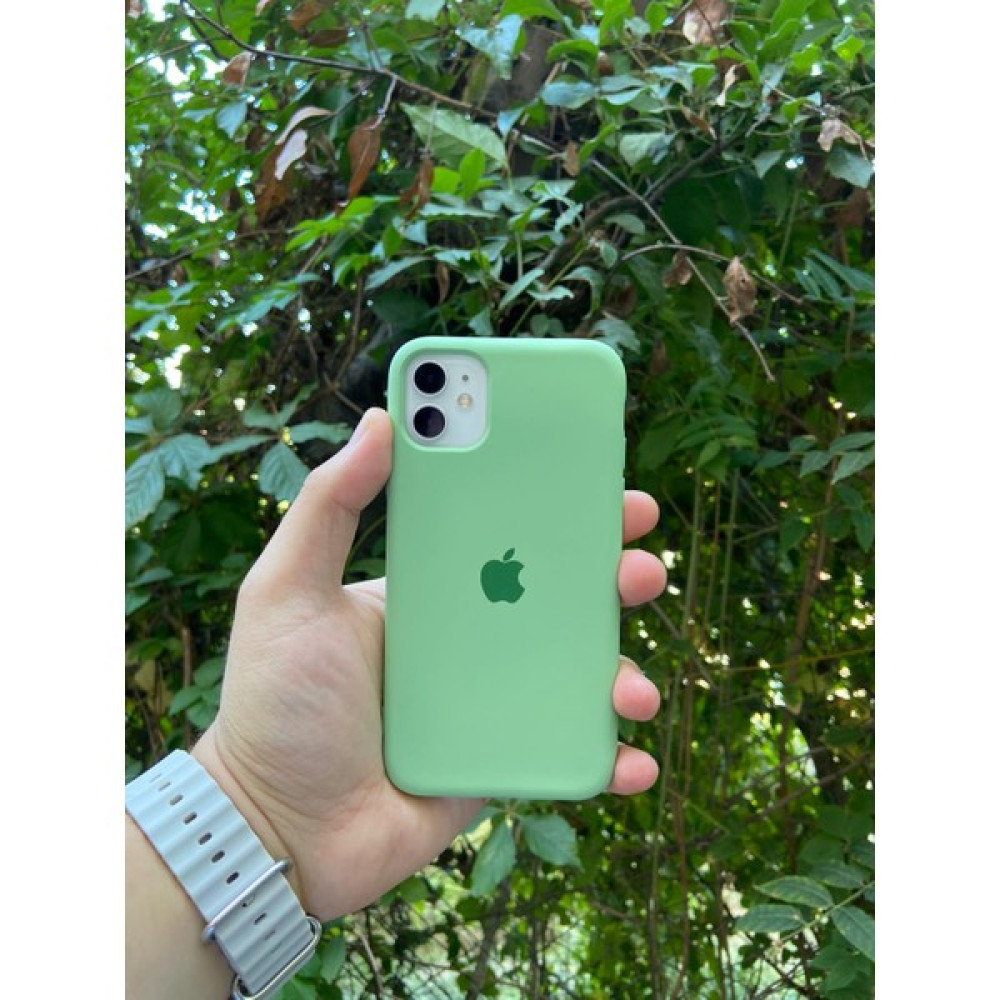 Meri Case Apple iPhone 11 Uyumlu Logolu Içi Kadife Lansman Kılıf Arka Kapak - Fıstık Yeşili Cep Telefonu Kılıfı Fiyatı