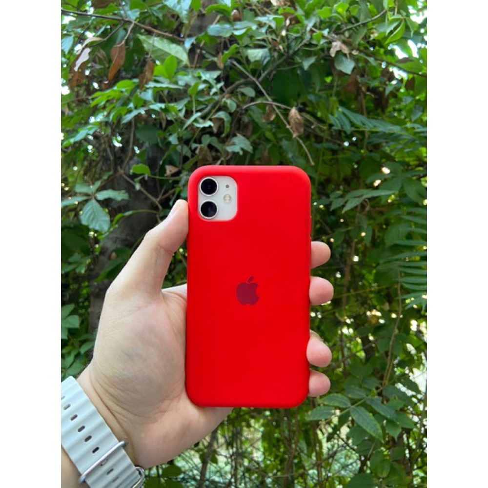 Meri Case Apple iPhone 11 Uyumlu Logolu Içi Kadife Lansman Kılıf Arka Kapak - Kırmızı Cep Telefonu Kılıfı Fiyatı