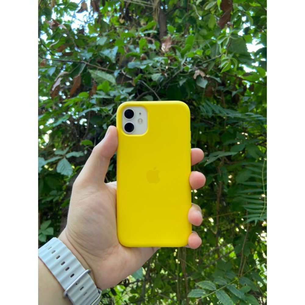 Meri Case Apple iPhone 11 Uyumlu Logolu Içi Kadife Lansman Kılıf Arka Kapak - Sarı Cep Telefonu Kılıfı Fiyatı