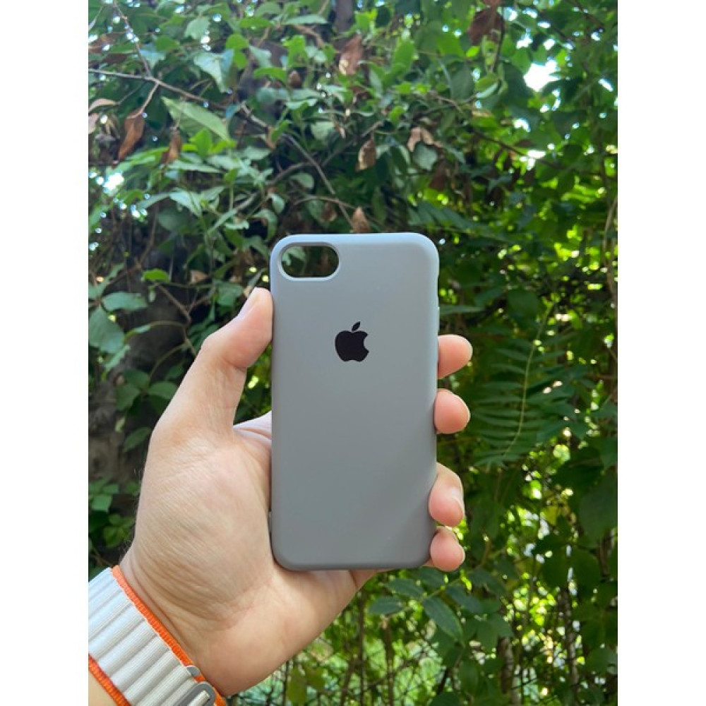 Meri Case Apple iPhone 7 ve 8 Uyumlu Logolu Içi Kadife Lansman Kılıf Arka Kapak - iPhone 7/8 - Gri Cep Telefonu Kılıfı Fiyatı