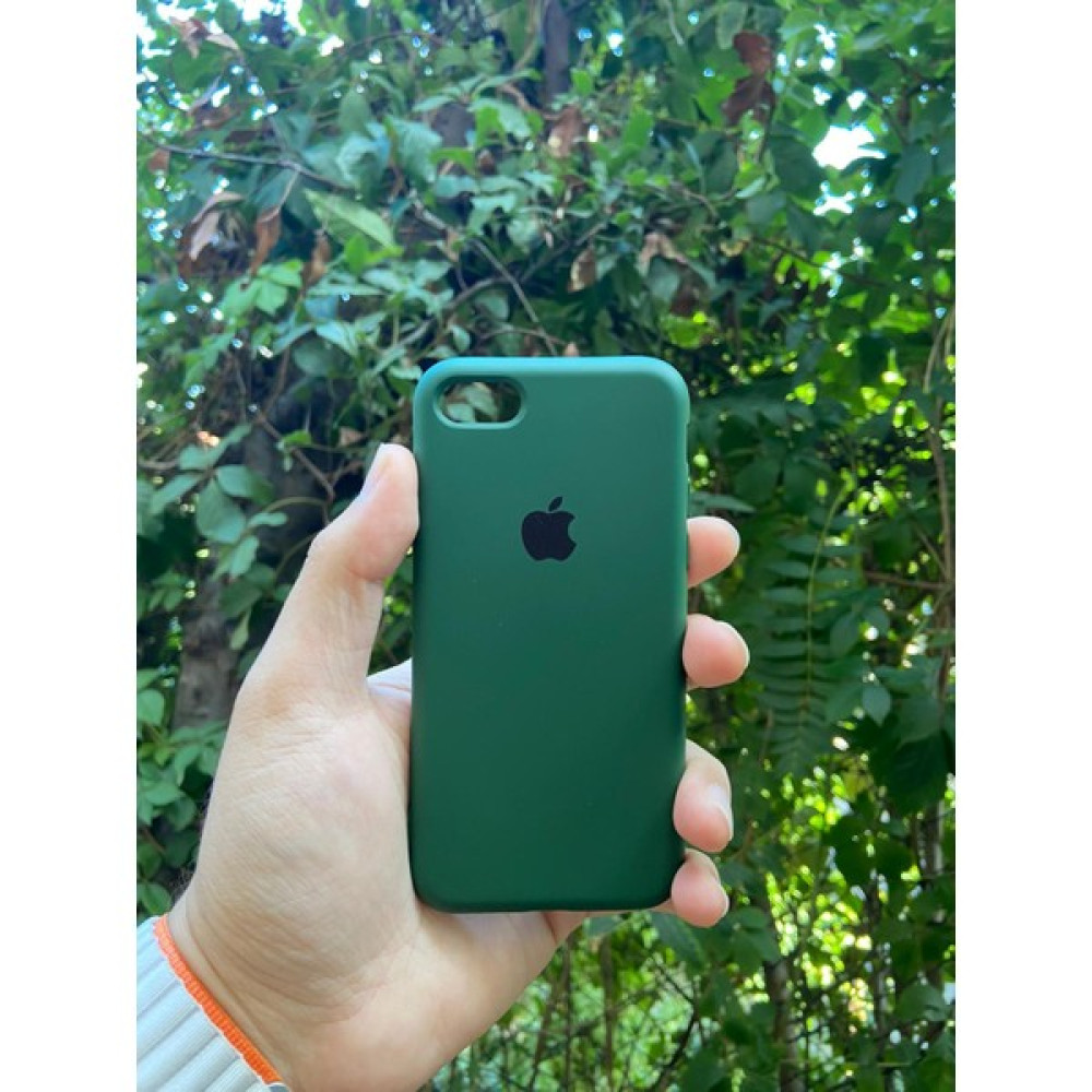 Meri Case Apple iPhone 7 ve 8 Uyumlu Logolu Içi Kadife Lansman Kılıf Arka Kapak - iPhone 7/8 - Haki Cep Telefonu Kılıfı Fiyatı