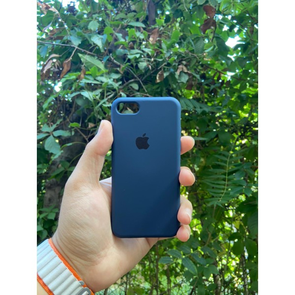 Meri Case Apple iPhone 7 ve 8 Uyumlu Logolu Içi Kadife Lansman Kılıf Arka Kapak - iPhone 7/8 - Lacivert Cep Telefonu Kılıfı Fiyatı