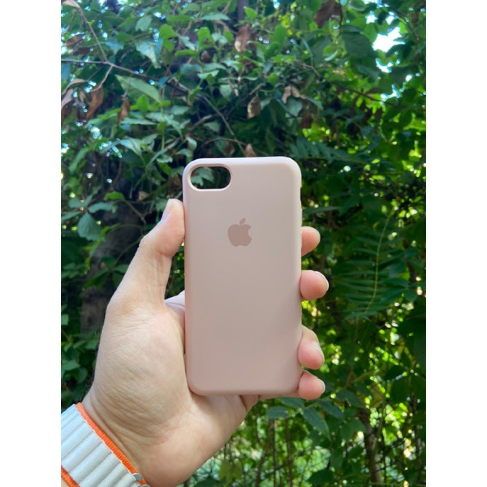 Meri Case Apple iPhone 7 ve 8 Uyumlu Logolu Içi Kadife Lansman Kılıf Arka Kapak - iPhone 7/8 - Pudra Cep Telefonu Kılıfı Fiyatı