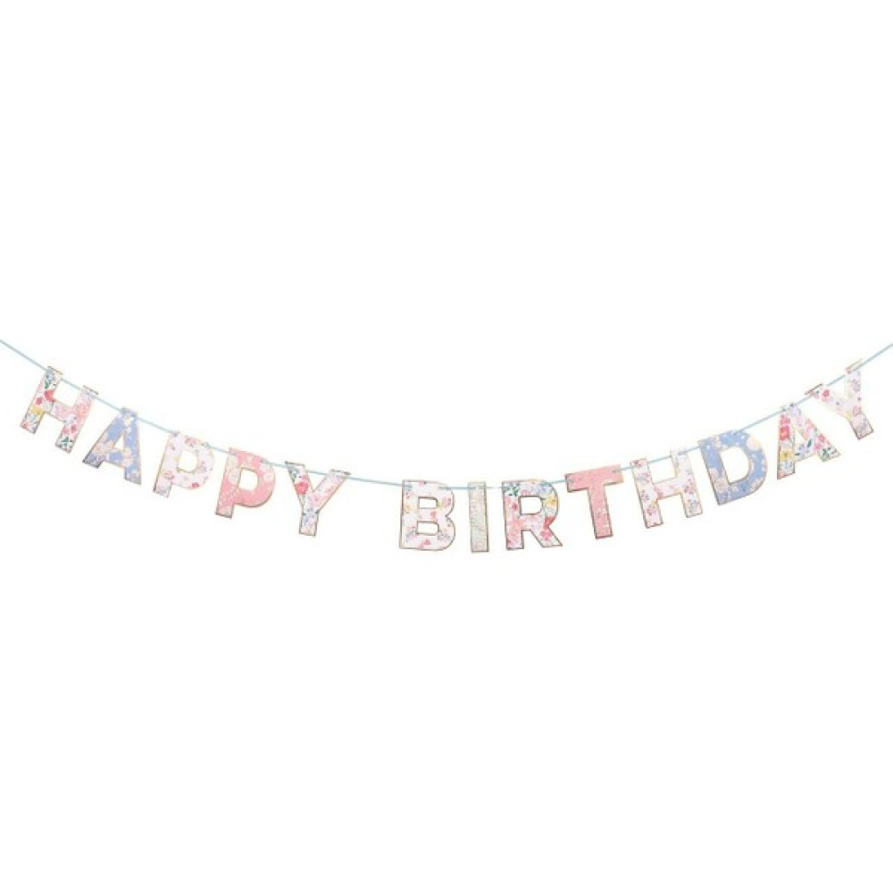 Meri Meri - English Garden Birthday Garland - English Garden Asılan Süs Oyuncak Fiyatı
