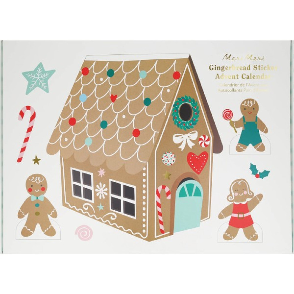 Meri Meri - Gingerbread Sticker Advent Calendar Diğer Fiyatı