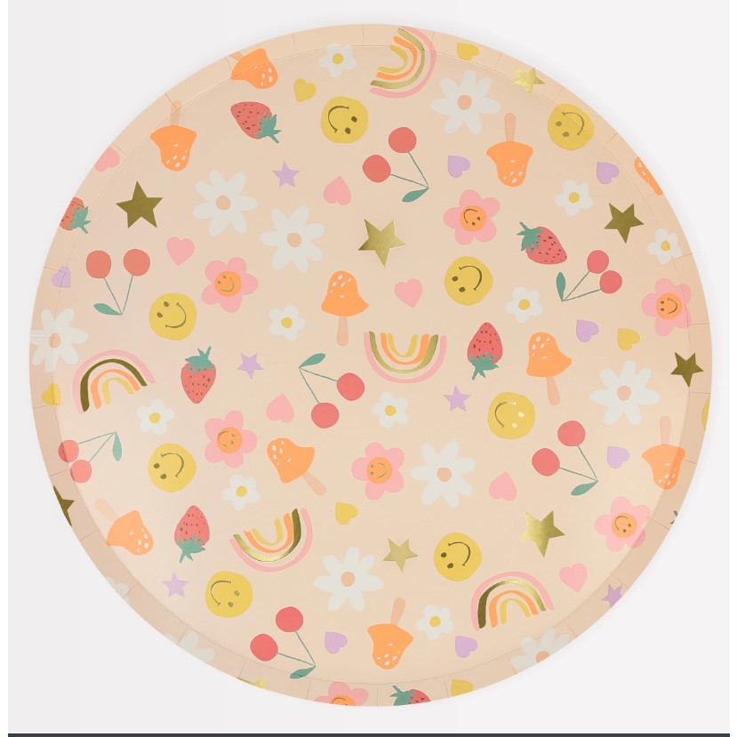 Meri Meri - Happy Face Icons Dinner Plates - Mutlu Yüzler Tabaklar (x8) - Renkli - 10 x 10 cm SSD / Solid State Drive Fiyatı