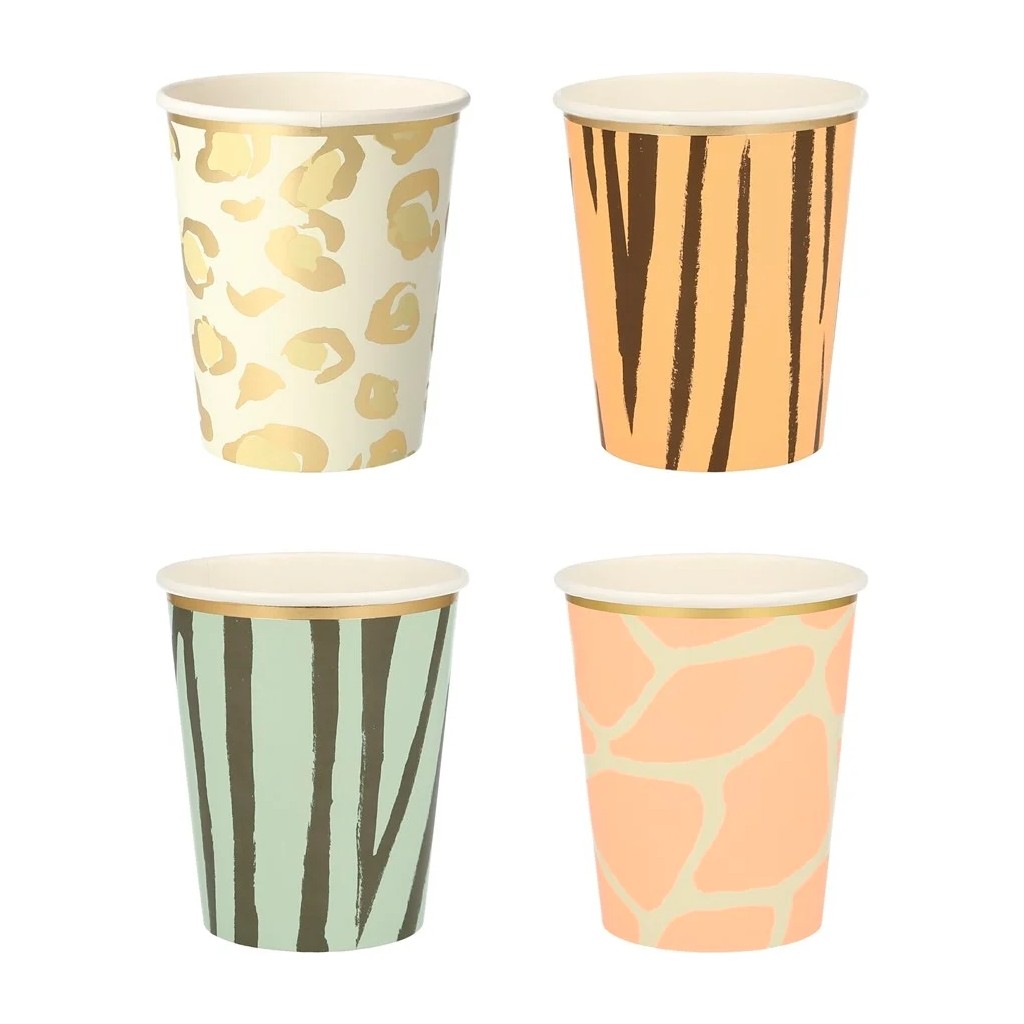 Meri Meri - Safari Party Cups - Safari Bardak - 8'li - Çok Renkli Fincan / Bardak / Kahve Takımı Fiyatı