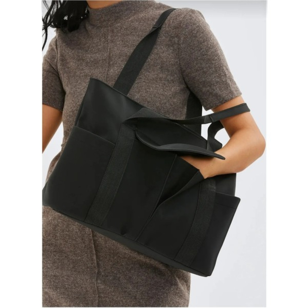 Meriç Kadın Saten Cepli Büyük Boy Omuz Çantası Siyah Bayan Cüzdan Fiyatı