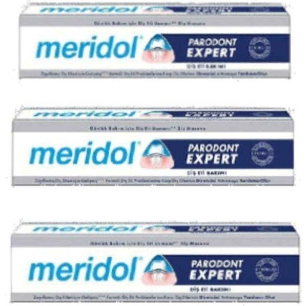 Meridol Parodont Expert Diş Macunu 75 ml 3 Adet Expert Diş Macunu Diş Macunları Fiyatı