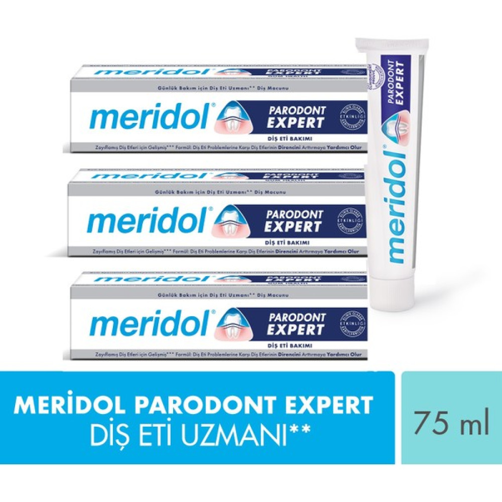 Meridol Parodont Expert Diş Macunu 75ML 3ADET Diş Macunları Fiyatı