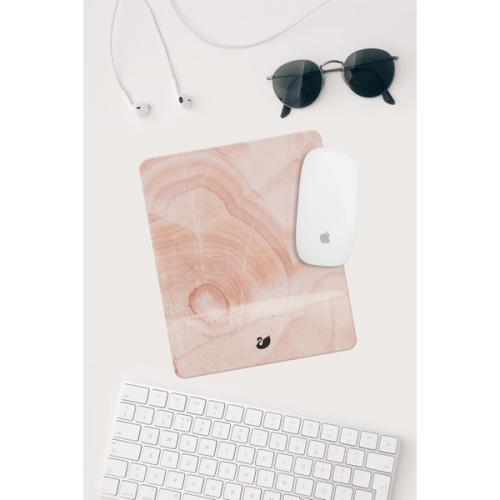 Meriggo Hediyelik Mermer Desenli Bilek Destekli Dikdörtgen Mouse Pad Mouse Pad Fiyatı