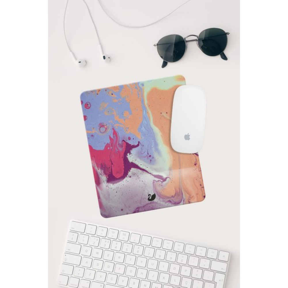 Meriggo Hediyelik Renkli Desenli Bilek Destekli Dikdörtgen Mouse Pad Mouse Altlığı Mouse Pad Fiyatı