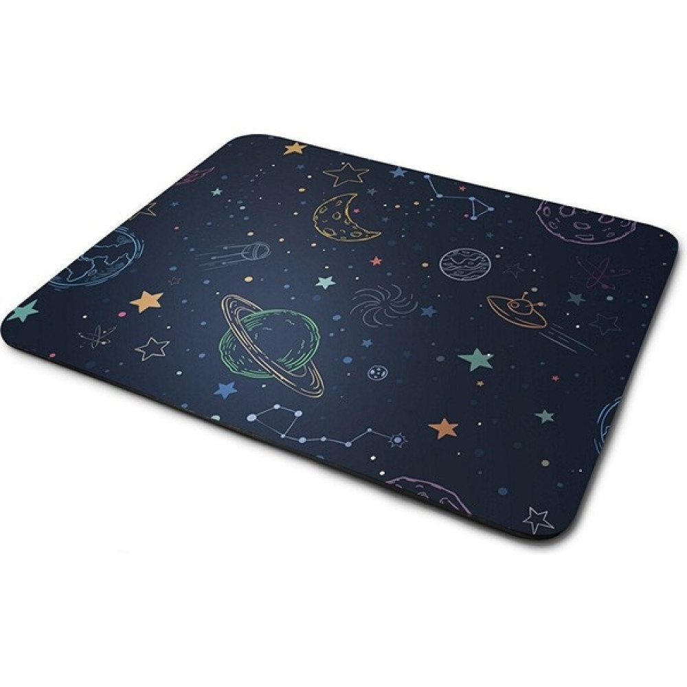 Meriggo Hediyelik Uzay ve Gezegen Desenli Dikdörtgen Mouse Pad Mouse Pad Fiyatı