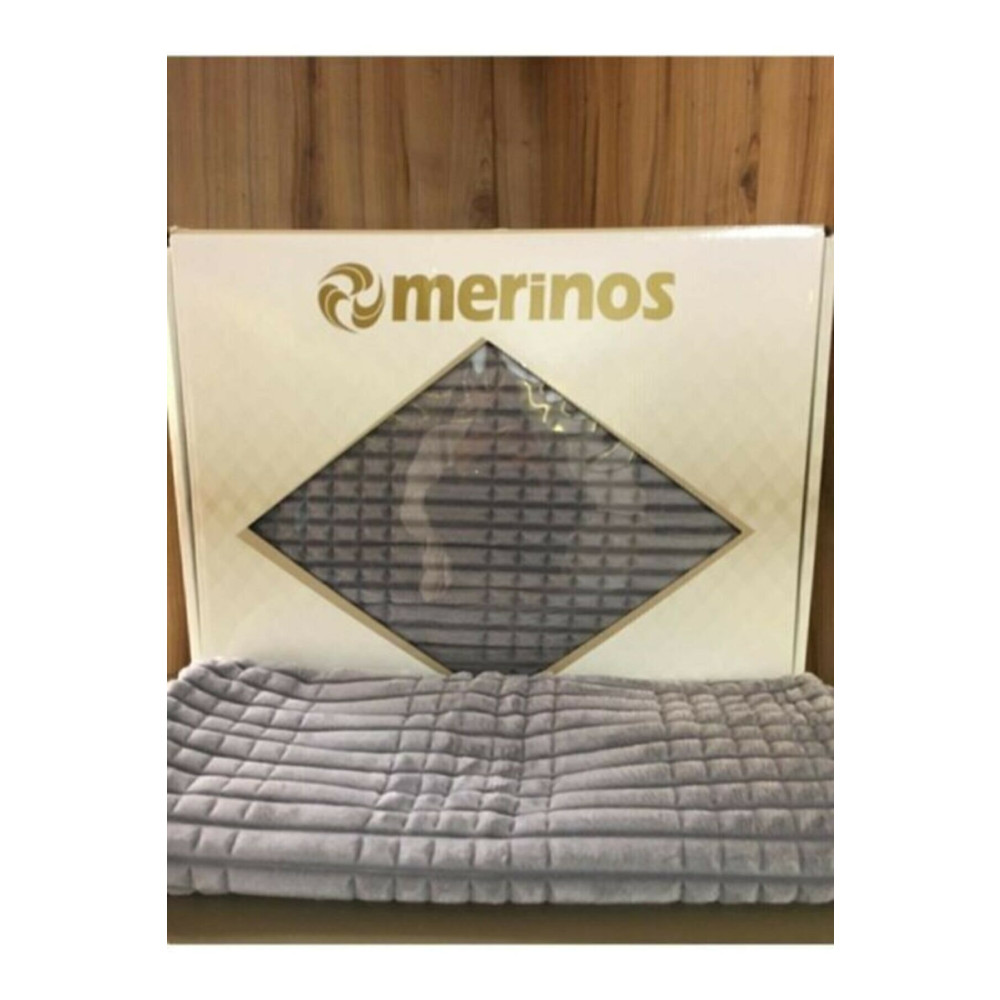 Merinos Modern Line 3 Parça Battaniye Seti - Gri Battaniye Fiyatı