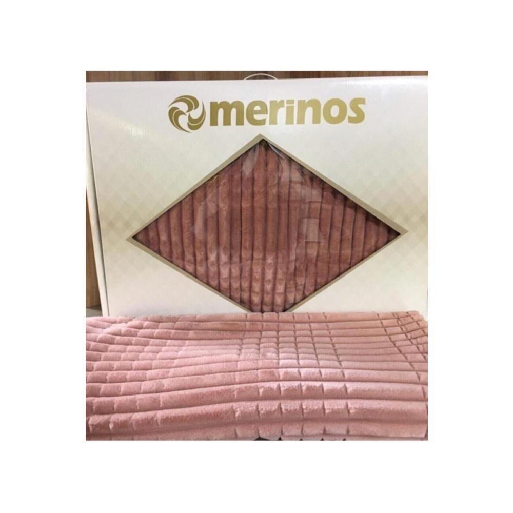 Merinos Modern Line 3 Parça Battaniye Seti - Pudra Battaniye Fiyatı