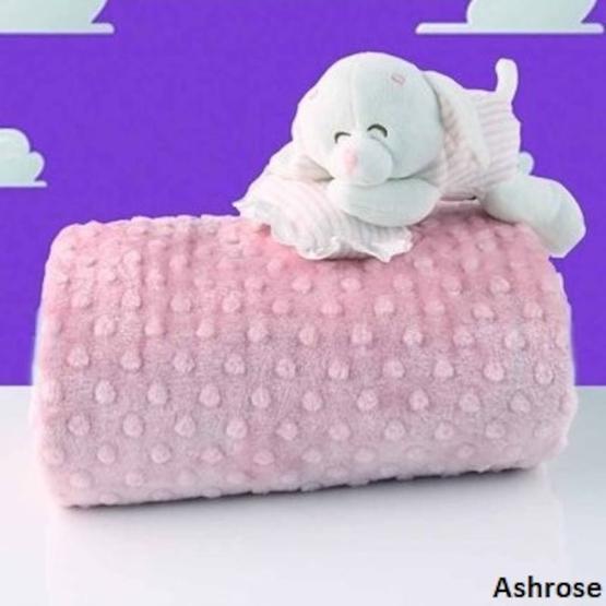 Merinos Pearl Tomurcuk Ash Rose Çift Kişilik Battaniye