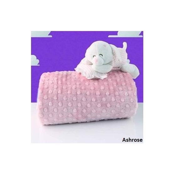 Merinos Pearl Tomurcuk Ash Rose Çift Kişilik Battaniye