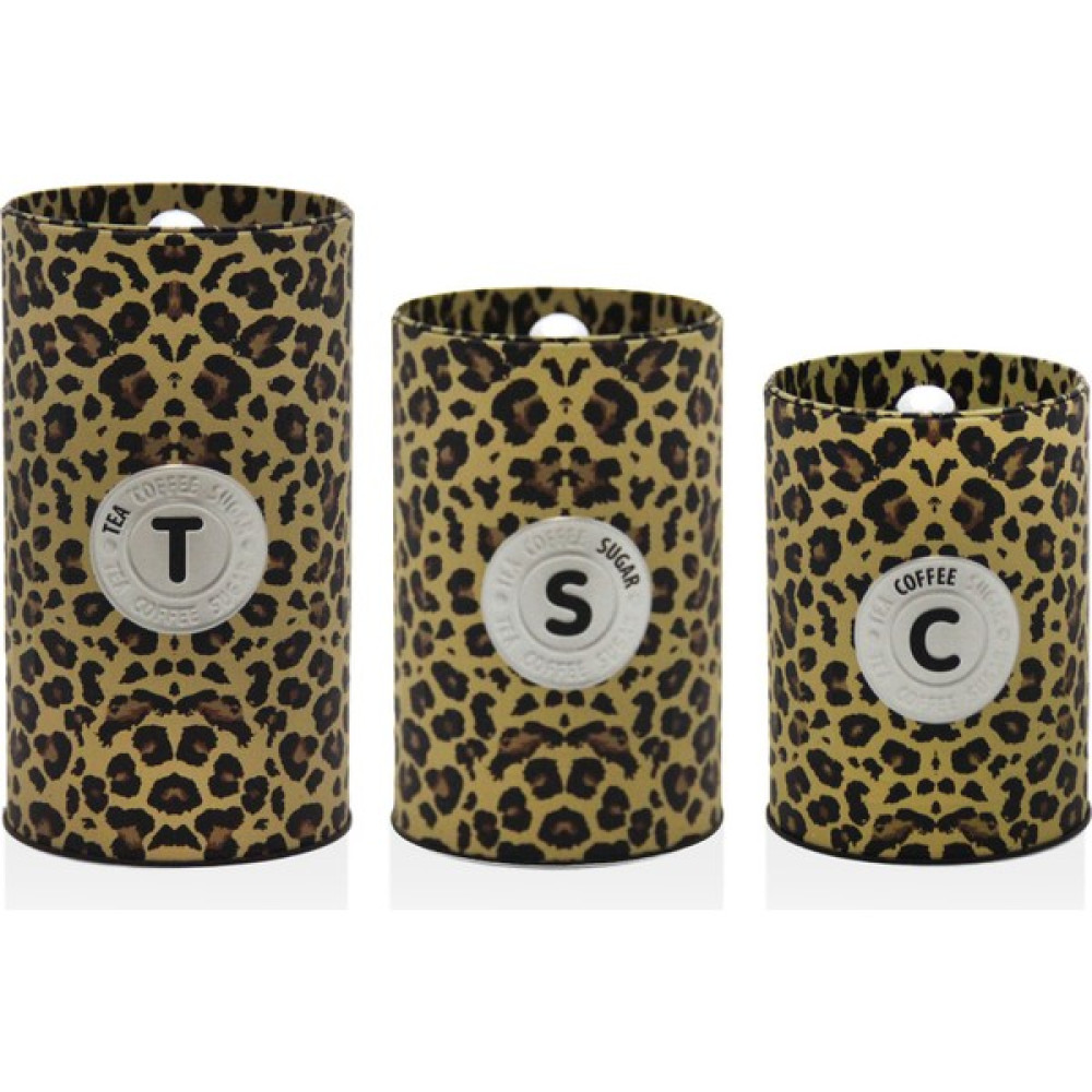 Merisa Home Metal Çay Şeker Kahve Saklama Kabı 3lü Set DD-2481-LEO Saklama Kapları Fiyatı