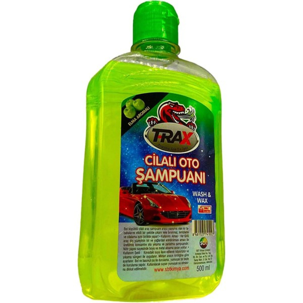 Merlin Oto Yedek Parçaları ve Aksesuarları Cilalı Oto Şampuanı Elmalı Parfumlu Etkili Temizlik Süper Parlaklık 500 ml Oto Yıkama Ürünleri Fiyatı