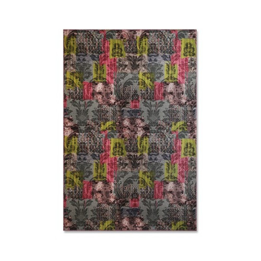 Merlina Home Modern Desen Kadife Halı - Gri - Kahverengi - 235 x 160 cm Salon Halısı Fiyatı