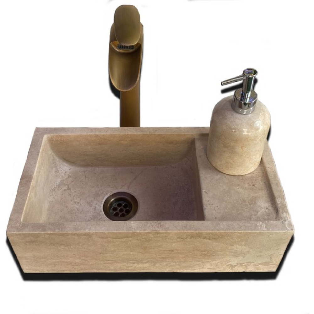 Mermer Yapı Market Traverten Sabunluk Detay Mini Lavabo Lavabo Fiyatı