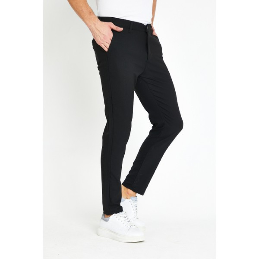 Mero Life Erkek Siyah Italyan Kesim Slimfit Kumaş Pantolon Erkek Pantolon Fiyatı