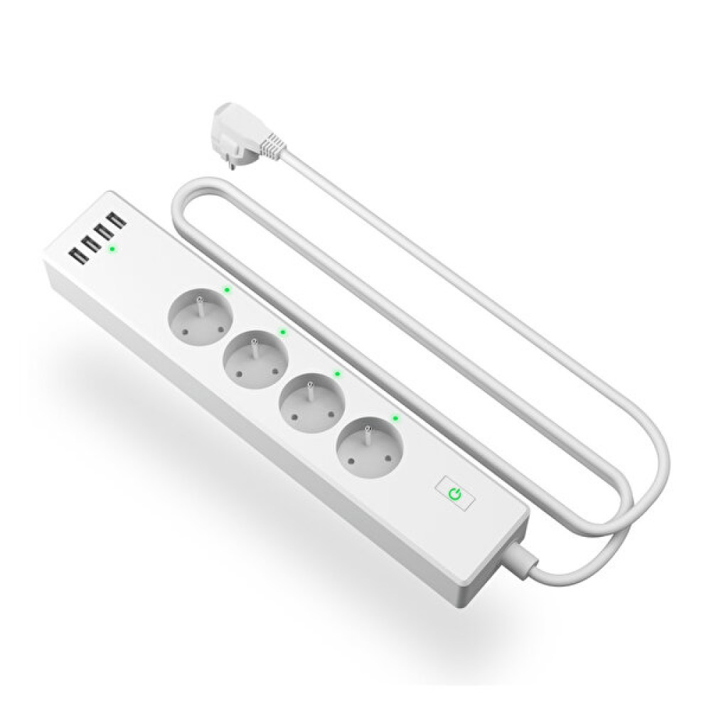 Meross Wi-Fi Apple Homekit Google Assistant Ve Alexa Uyumlu Akım Korumalı 4 USB Girişli Akıllı 4'lü Priz Prizler Fiyatı