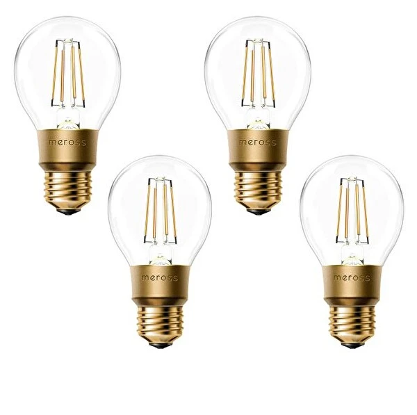 Meross Wi-Fi Uzaktan Kontrollü 810L/60W Filament 4'lü Sarı Işık Led Ampul Seti Led Aydınlatmalar Fiyatı