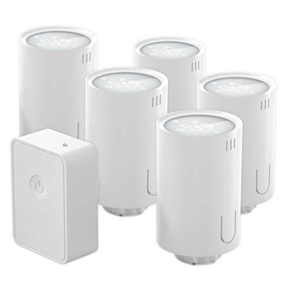 Meross Wi-Fi Uzaktan Kontrollü Akıllı Hub ve 5 Adet Termostat Vana Seti Anahtarlık Fiyatı