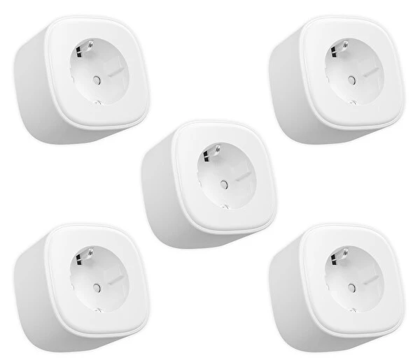 Meross Wi-Fi Uzaktan Kontrollü Akım Korumalı Akıllı Tekli Priz Seti 5 Adet Prizler Fiyatı