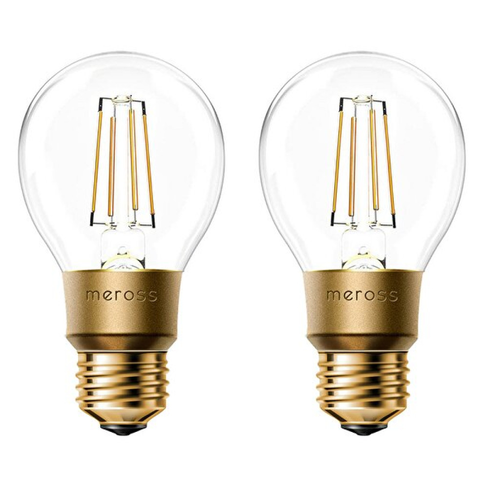 Meross Wifi Uzaktan Kontrollü 810 L 60 W Filament Led Sarı Işık 2'li Ampul Seti Led Aydınlatmalar Fiyatı
