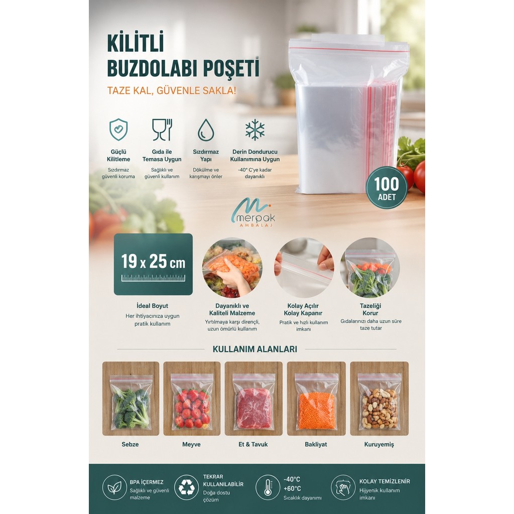 Merpak Ambalaj Kilitli Torba Şeffaf Kilitli Poşet Naylon Torba 100'lü(Tüm Ebatlar) - 19 x 25 cm SSD / Solid State Drive Fiyatı