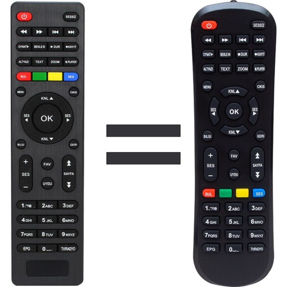 Mersat Vıp*hometech*korax*techniksat Mini Hd* Starcom 2000-2050 Hd Kumanda - Siyah Oto Boyaları Fiyatı