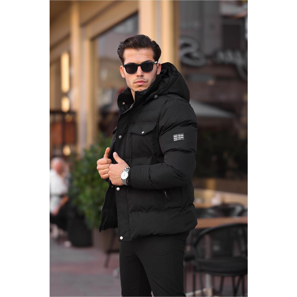 MerStore Su Soğuk Geçirmez Kışlık Çıkarılabilir Kapüşonlu Içi Kürklü Kışlık Şişme Siyah Erkek Mont Kaban L Beden Bayan Mont Fiyatı