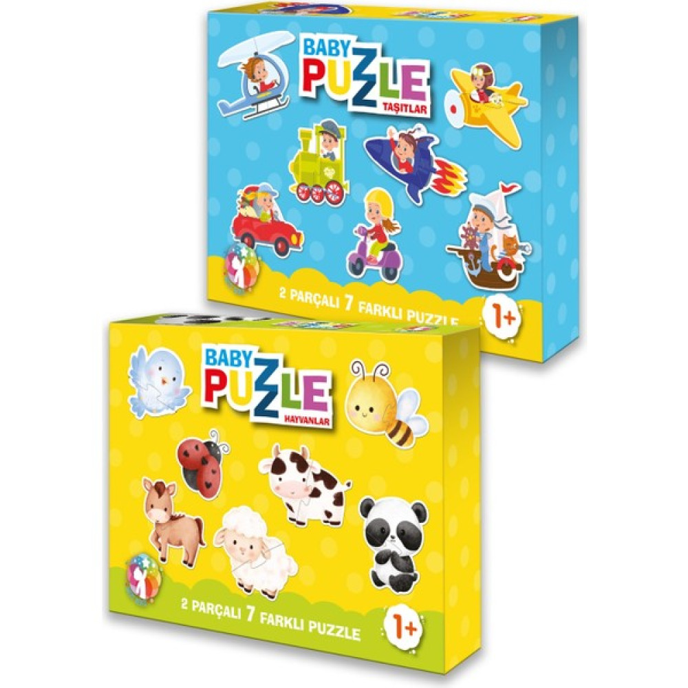 Mert Bebek Baby Puzzle Hayvanlar- Baby Puzzle Taşıtlar 2li Set Eğitici Oyuncak Fiyatı