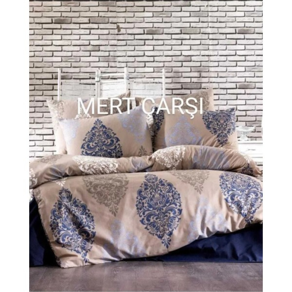 Mert Collection Çarşı Çift Kişilik Yorgan Kılıfı 2 Adet Yastık Kılıfı - Renkli - 200 x 220 cm Nevresim Takımı Fiyatı