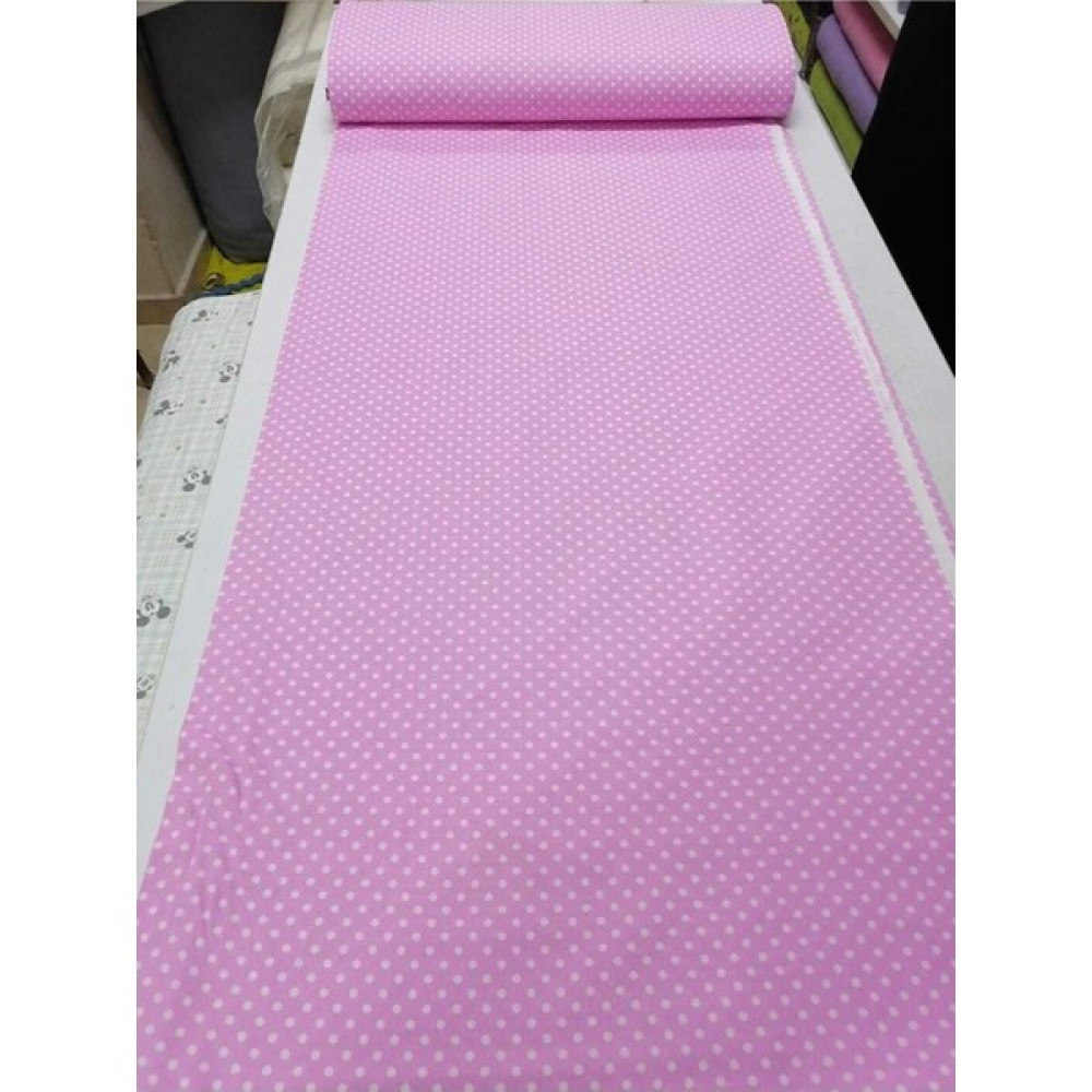 Mert Collection Çarşı Metrelik Kumaş, Nevresimlik Kumaş 100X240CM - Beyaz - Pembe Çizgili - 240 cm - 100 cm Kumaşlar Fiyatı