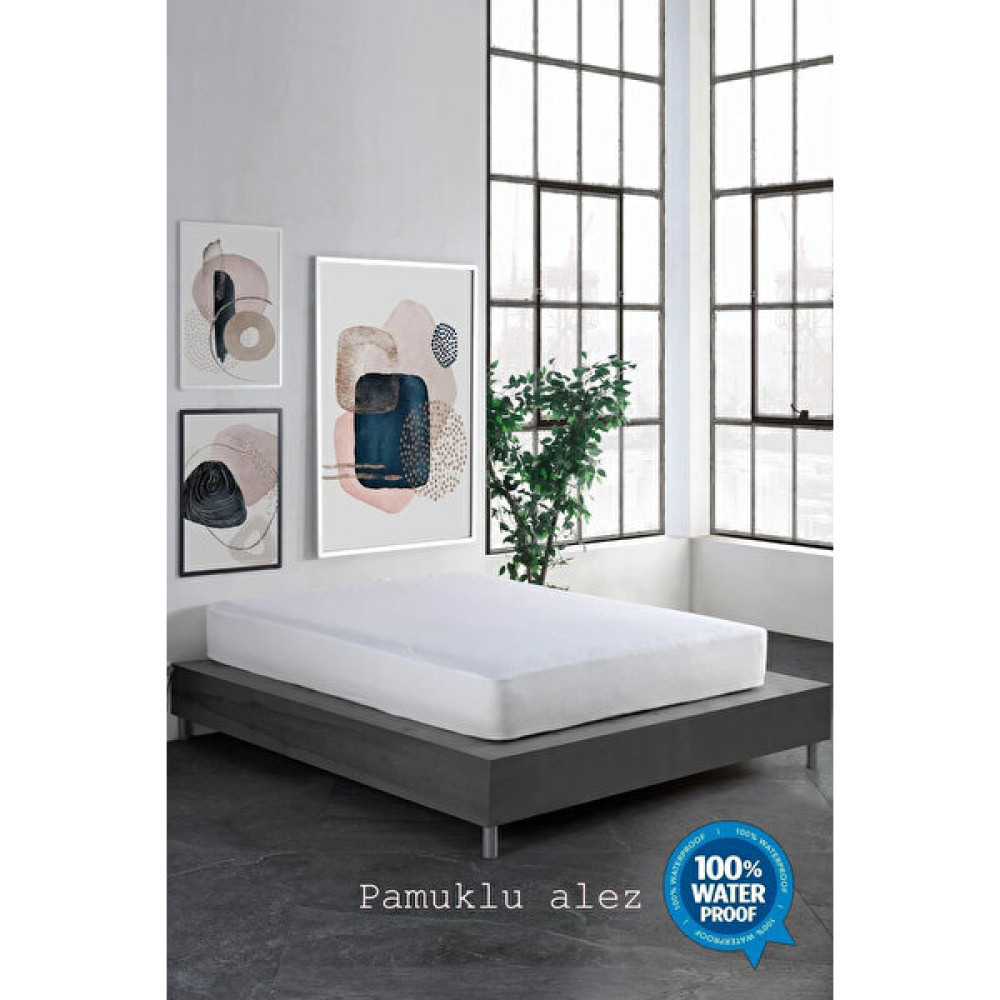 Mert Collection Çarşı Mikro Fitted Full Kenar Su Sıvı Geçirmez Yatak Koruyucu Alez Çarşaf Tek ve Çift (4 Farklı Ebat) - Beyaz - 160 x 200 cm Alez / Yatak Koruyucu Fiyatı