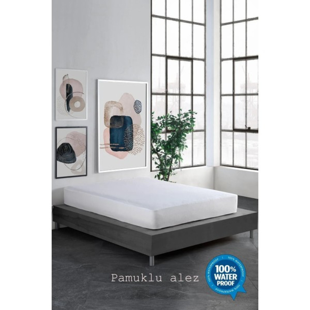 Mert Collection Çarşı Mikro Fitted Full Kenar Su Sıvı Geçirmez Yatak Koruyucu Alez Çarşaf Tek ve Çift (4 Farklı Ebat) - Beyaz - 90 x 190 cm Alez / Yatak Koruyucu Fiyatı