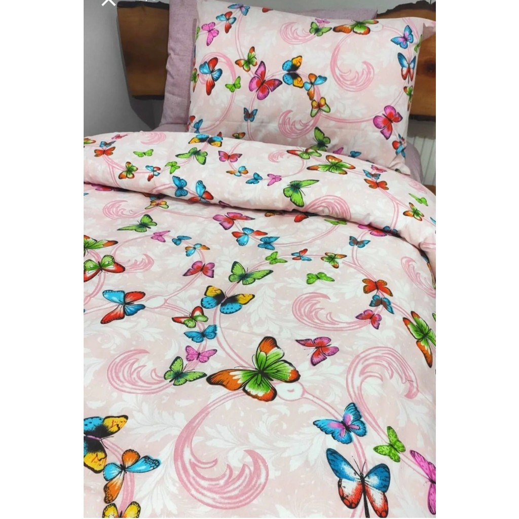 Mert Collection Çarşı Tek Kişilik Nevresim Takımı Lastikli Çarşaf 2 Yastık 4 Parça - Renkli - 160 x 220 cm Nevresim Takımı Fiyatı