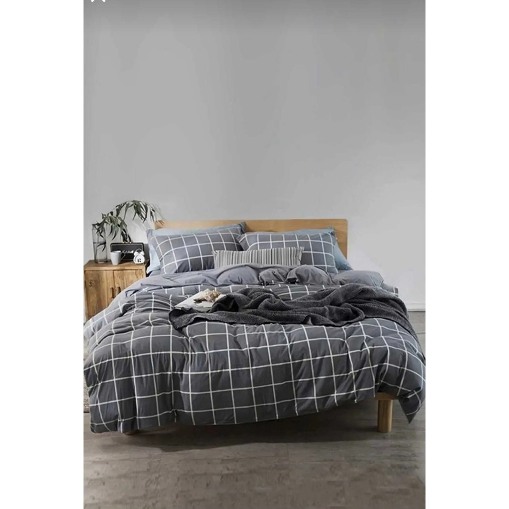 Mert Collection Çarşı Tek Kişilik Yorgan Kılıfı 1 Adet Yastık Kılıfı - Antrasit - 160 x 220 cm Yastık Kılıfı Fiyatı