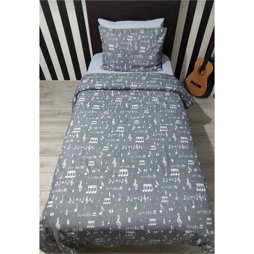 Mert Collection Çarşı Tek Kişilik Yorgan Kılıfı 1 Adet Yastık Kılıfı - Gri - 160 x 220 cm Yastık Kılıfı Fiyatı