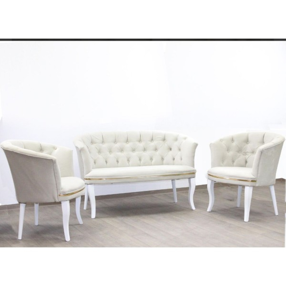 Mert Concept Çay Seti̇ 2+1+1 Koltuk Salon Takımı - Beyaz Koltuk Takımı / Seti Fiyatı